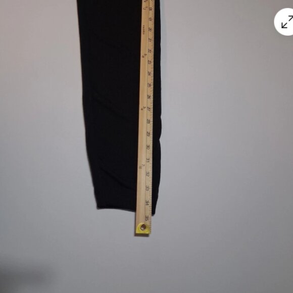 Spark Black Leggings 1X-2X Thick Waistband Ankle Length RN144700 Slimming C28 - Picture 6 of 8